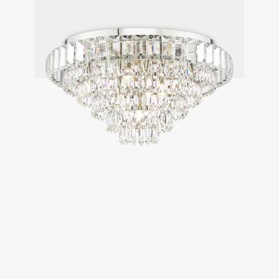 John Lewis English Heritage Osborne 7 Light Crystal Flush Ceiling Light, Clear