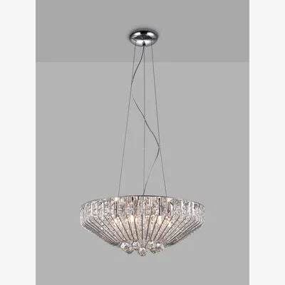 John Lewis Impex Carlo 6 Light Flush Ceiling Light Cloned, Gold