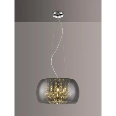 John Lewis John Lewis & Partners Stella Ceiling Light, Black Chrome