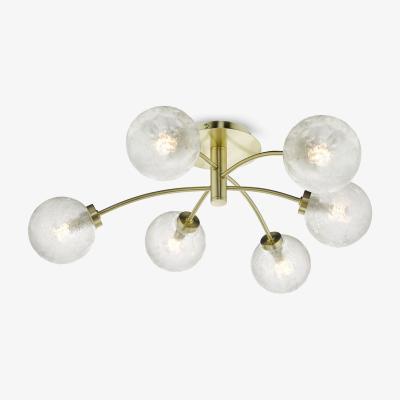 John Lewis Där Avari Semi Flush Ceiling Light, Satin Brass