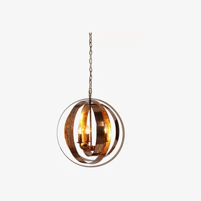 John Lewis John Lewis & Partners Ethan Ceiling Light, Copper Lustre