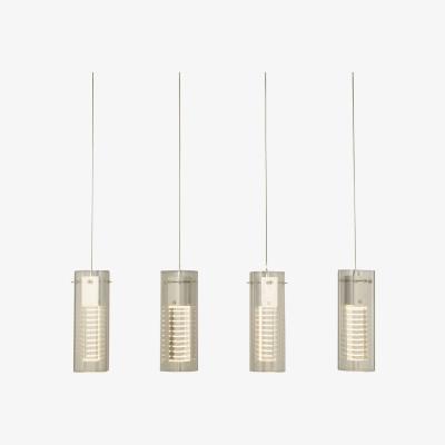 John Lewis John Lewis & Partners Obelisk Skyscraper LED Diner Ceiling Light, Clear/Chrome