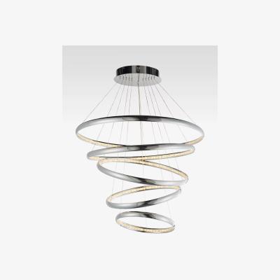 John Lewis Bay Lighting Spiral LED Large Ceiling Light, Chrome