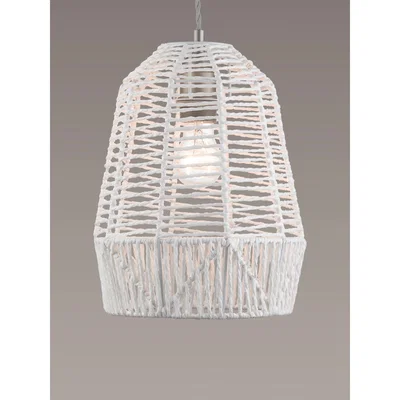 John Lewis John Lewis & Partners Extra Small Paper String Easy-to-Fit Ceiling Shade, White