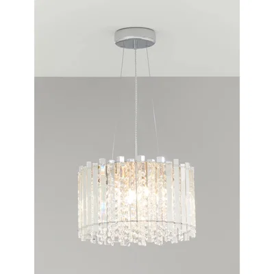 John Lewis John Lewis & Partners Dazzle Crystal Ceiling Light, Clear