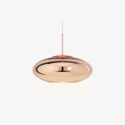 John Lewis Tom Dixon Copper Wide Pendant Ceiling Light, 50cm