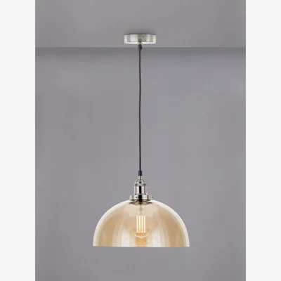 John Lewis Pacific Cecilia Glass Dome Pendant Ceiling Light