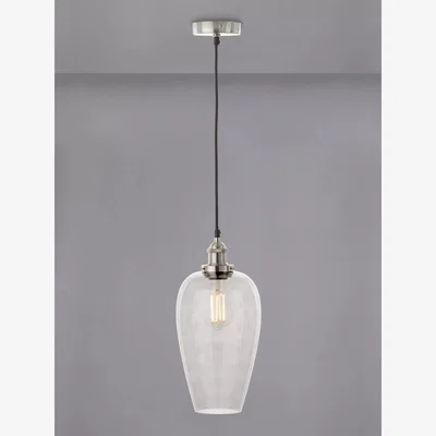 John Lewis Pacific Clio Long Glass Shade Pendant Ceiling Light
