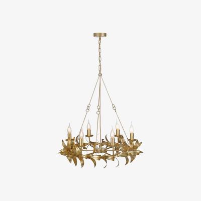 John Lewis Där Nadria 6 Arm Pendant Ceiling Light, Gold