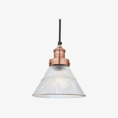 John Lewis Industville Brooklyn Glass Funnel Pendant Ceiling Light