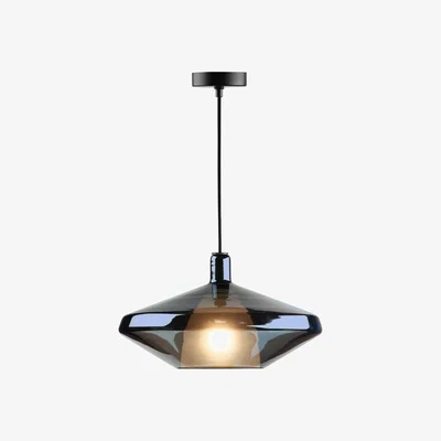 John Lewis Där Esmeralada Large Glass Pendant Ceiling Light, Blue/Opal