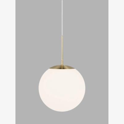 John Lewis Nordlux Grant 25 Pendant Ceiling Light, White/Brass