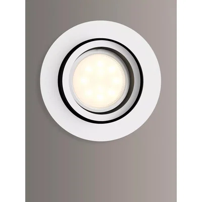 John Lewis Philips Hue White Ambiance Milliskin GU10 LED Recessed Smart Spotlight with Bluetooth