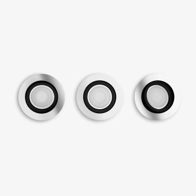 John Lewis Philips Hue White Ambiance Milliskin GU10 LED Recessed Smart Spotlights with Bluetooth, Set of 3