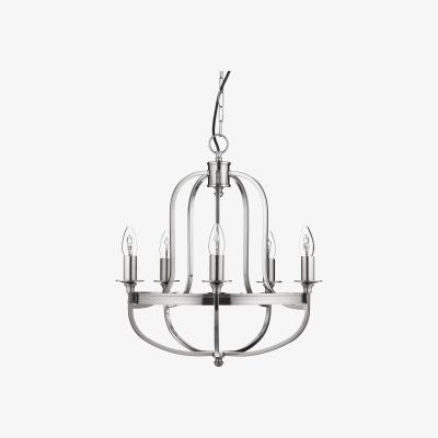 John Lewis John Lewis & Partners Warwick Chandelier Ceiling Light, Brushed Chrome