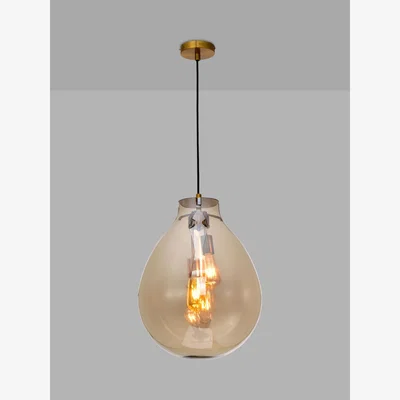 John Lewis Impex Rio Glass Ceiling Light, Champagne