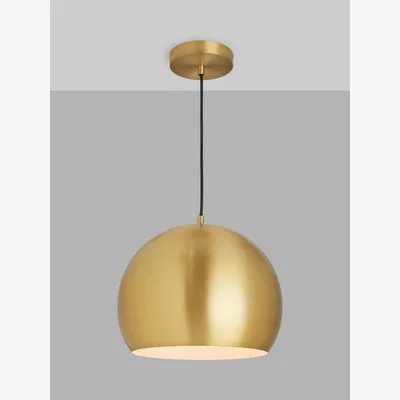 John Lewis John Lewis Hector Pendant Ceiling Light, Antique Brass