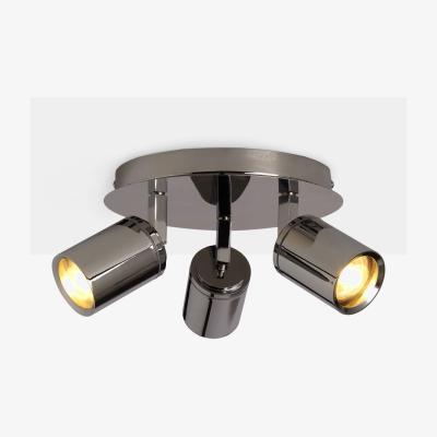 John Lewis John Lewis & Partners Andora LED 3 Arm Bathroom Ceiling Plate, Chrome
