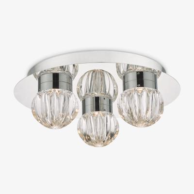 John Lewis Där Zondra LED Semi Flush Ceiling Light, Polished Chrome