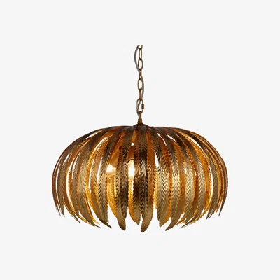 John Lewis John Lewis & Partners Montserrat Leaf Ceiling Light, Gold
