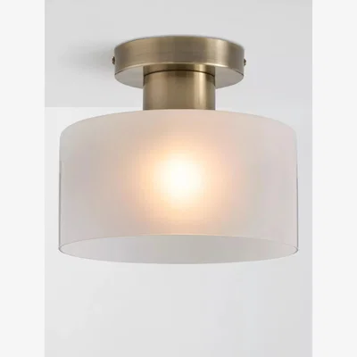 John Lewis John Lewis Rodos Semi Flush Ceiling Light, Antique Brass