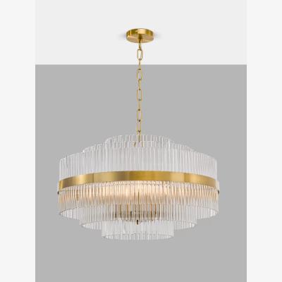 John Lewis John Lewis Shiminista Large Chandelier Pendant Ceiling Light, Matte Brass
