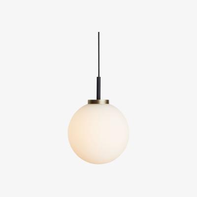John Lewis John Lewis & Partners Matinee Globe Ceiling Light, Black/Brass