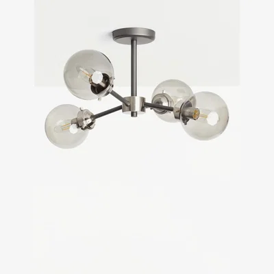 John Lewis John Lewis & Partners Orb Semi Flush Ceiling Light