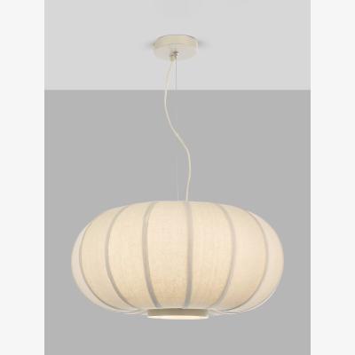 John Lewis John Lewis Pumpkin Pendant Ceiling Light, Oatmeal/Grey