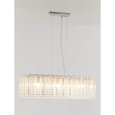 John Lewis John Lewis & Partners Dazzle Crystal Bar Ceiling Light, Clear