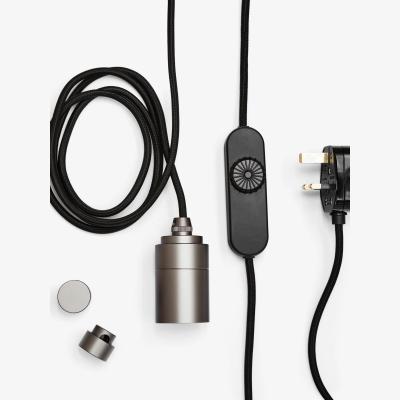 John Lewis Tala Graphite Plug-in Portable Pendant Light, Grey