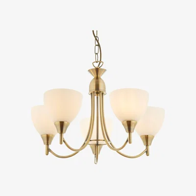 Knees Alton 5 Pendant Light - Antique Brass