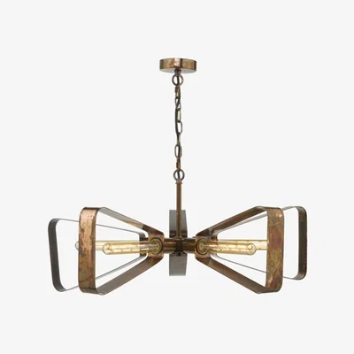 Knees Dar Lighting YAV0564 Yavanna 5 Light Pendant Oiled Copper