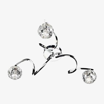 Knees dar lighting Bab5350 Babylon 3 Light Semi Flush Polished Chrome