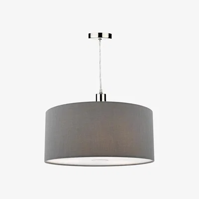Knees dar lighting Ron6539 Ronda 40cm Easyfit Pendant Slate Grey
