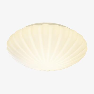Knees dar lighting CAF502 Cafe Scallop Flush Bathroom Ceiling Light Fitting IP44 Small