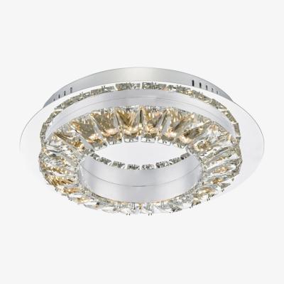Knees dar lighting ALT5250 Altamura Crystal Ring LED Flush Ceiling Light