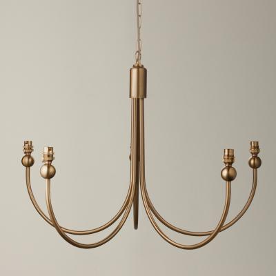 Knees Santiago 5 Pendant Light Fitting - Brass