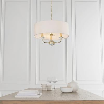 Knees Nixon 3 Pendant Light - Brass