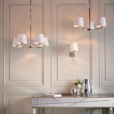 Knees Harvey 5 Pendant Light - Bright Nickel
