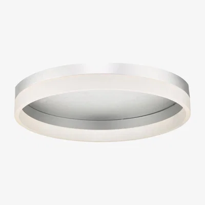 Knees dar lighting TYB5032 Tybalt Flush Silver and Acrylic LED