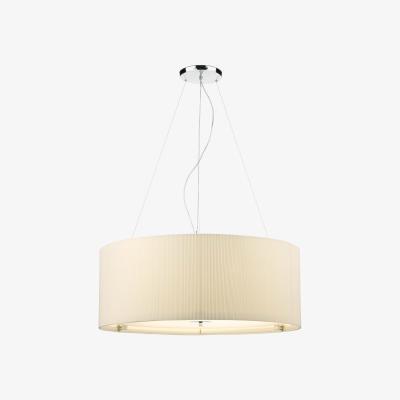 Knees Dar Lighting ZAR0633 Zaragoza 6 Light Pendant Cream 90CM