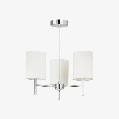Knees Beccar 3 Light Semi Flush Ceiling Light- Chrome