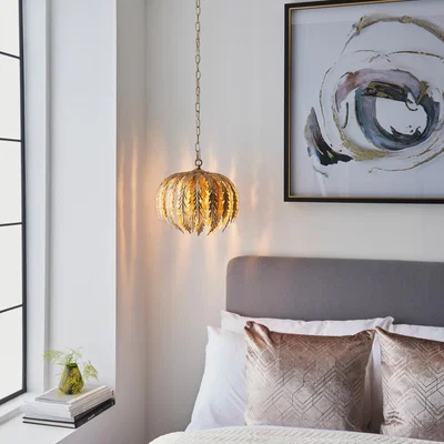 Knees Delphine Pendant Light - Gold Leaf