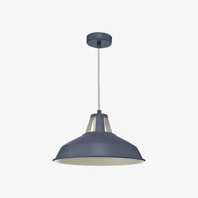 Knees dar lighting Owa0123 Owain 1 Light Pendant Blue