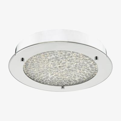 Knees dar lighting PET5250 Peta Crystal Beads LED Flush Bathroom Ceiling Light IP44 Polished Chrome Small