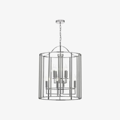 Knees dar lighting Myk0850 Myka 8 Light Lantern Polished Chrome