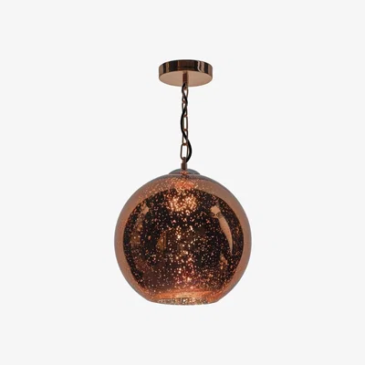 Knees dar lighting Spe0164 Speckle 1 Light Electro Plated Pendant Copper Finish