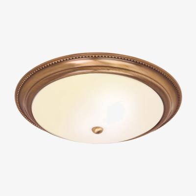 Knees Viedma 2 Light Flush Ceiling Light - Antique Brass