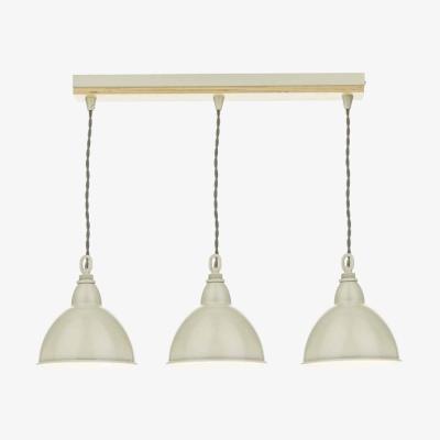 Knees dar lighting BLY5343 Blyton 3 Light Bar Pendant Complete With Painted Shades